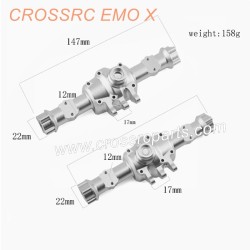 CROSSRC EMO X Climbing CAR Parts front and rear axle housing (silver__black optional)