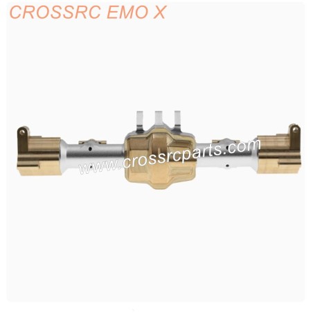 CROSSRC EMO X RTR Off-Road Car Parts silver_rear axle + bridge cover + tie rod seat + C seat