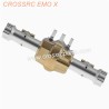 CROSSRC EMO X RTR Off-Road Car Parts silver__rear axle + bridge cover + tie rod seat