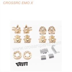 CROSSRC EMOX Big Rhino RC CAR Upgrade Parts Brass weight front steering rear axle seat modification and upgrade-2