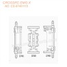 CROSSRC EMOX Big Rhino RC CAR Parts Frame crossbeam (II) CS-97401115