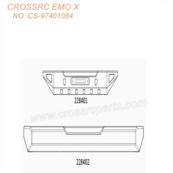 CROSSRC EMO X 1/8 Big Rhino RC CAR Parts Front and rear bumpers CS-97401084