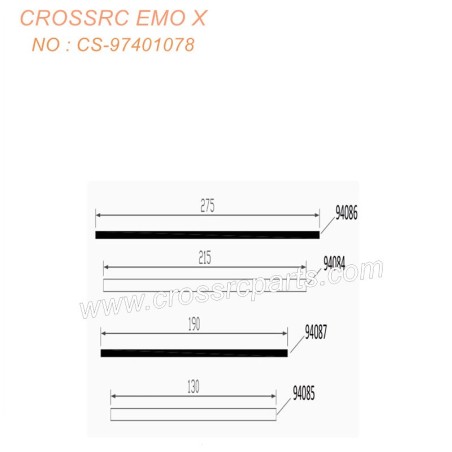 CROSSRC EMO X RTR Off-Road Car Parts Differential Wire Control Assembly CS-97401078