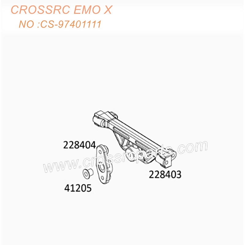 CROSSRC EMO X RTR Off-Road Car Parts Rear balance link bracket CS-97401111