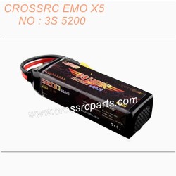 5-CROSSRC EMO X5 RC CAR Parts Leopard 3S 5200 battery