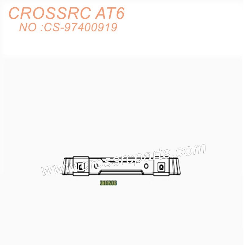 CROSSRC AT6  6x6 RC Offroad Parts JT4 rear bumper assembly 216203 CS-97400919