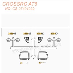 78-CROSSRC AT6 accessories rearview mirror CS-97401029-2