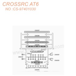 79-CROSSRC AT6 accessories car body luggage rack accessories CS-97401030-2