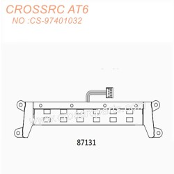 CROSSRC AT6 6X6 Climbing Vehicle Part Center Grille Flashing Light Board 87131 CS-97401032