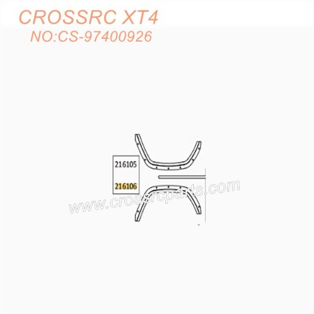 CROSSRC XT4 KIT Climbing Vehicle Parts Fender Kit CS-97400926