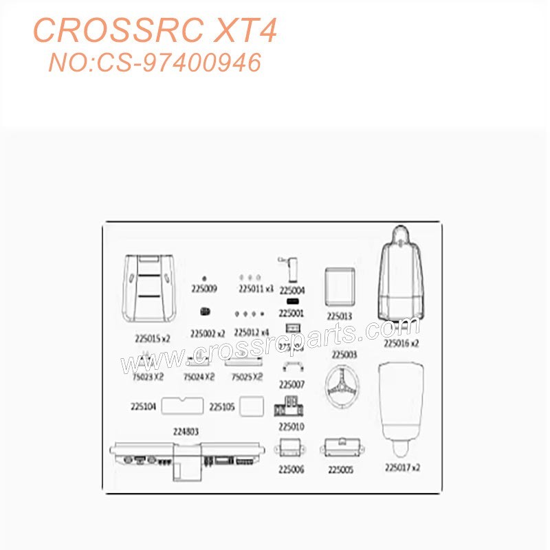 82-CROSSRC XT4 Accessories Car interior kit CS-97400946