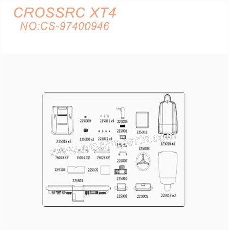 82-CROSSRC XT4 Accessories Car interior kit CS-97400946