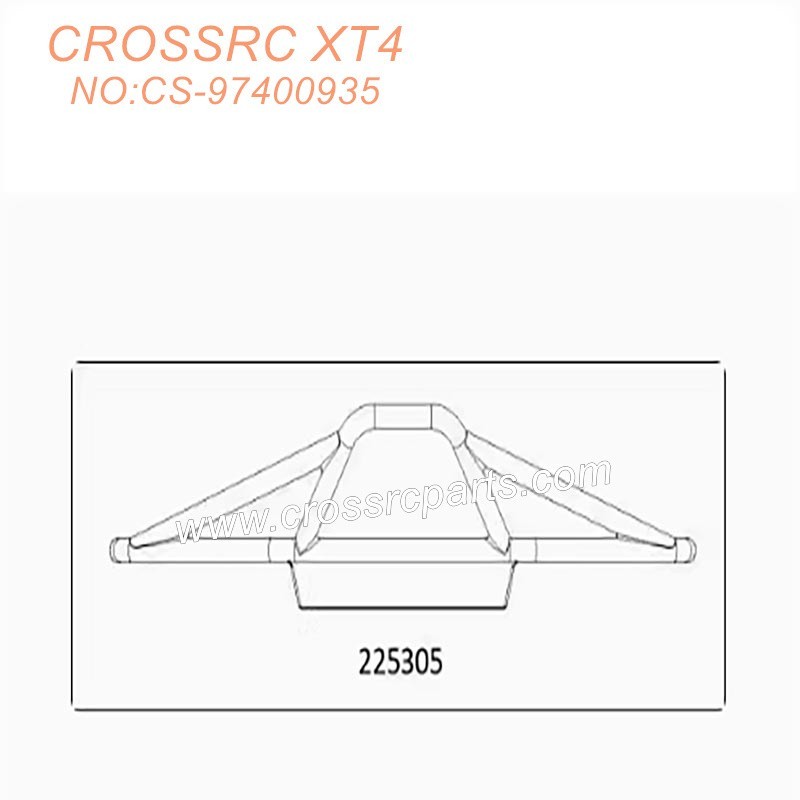 CROSSRC XT4 KIT Climbing Vehicle Parts Front Bumper Assembly CS-97400935