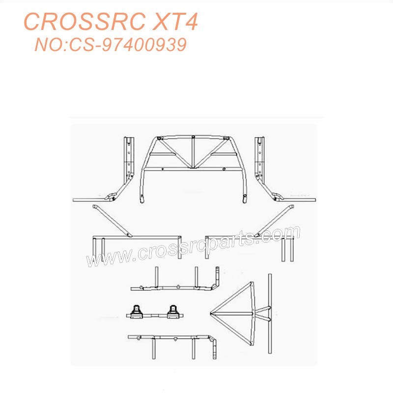 86-CROSSRC XT4 Accessories Pipe rack kit CS-97400939