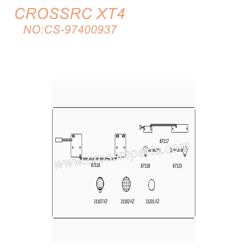 89-CROSSRC XT4 Accessories Light Panel Kit CS-97400937