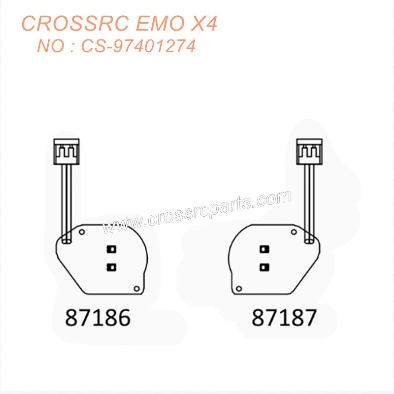 CROSSRC EMOX4 Big Leopard RC CAR parts headlight CS-97401274