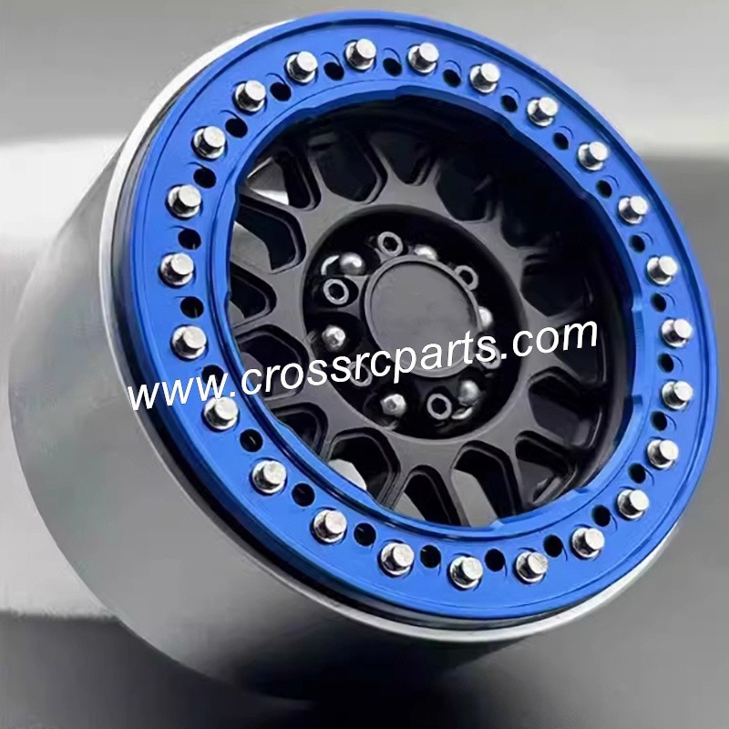 1-CROSSRC AT4AT4V Parts LLRC 1.9 inch KMC metal wheel hub SCX10-3