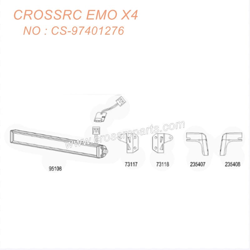 CROSSRC EMOX4 Big Leopard RC CAR parts Ceiling spotlight CS-97401276