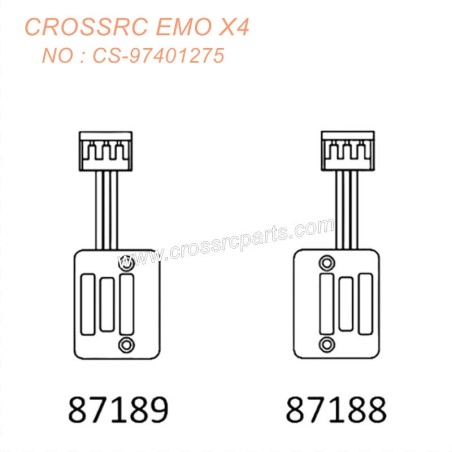 CROSSRC EMOX4 Big Leopard RC CAR parts Taillight CS-97401275