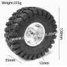 CROSSRC EMOX2 Big Lion RC CAR Parts 2.2 inch black mud wheel boots tire-1