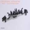 9-CROSSRC AT4AT4V accessories CNC climbing car front straight axle housing accessories CS-97401054