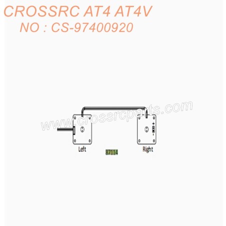 25-CROSSRC AT4AT4V Accessories Light board kit 87114 CS-97400920