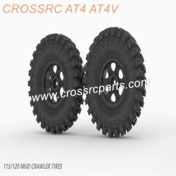 40-CROSSRC AT4AT4V accessories Mud tires 1 set of 4-1