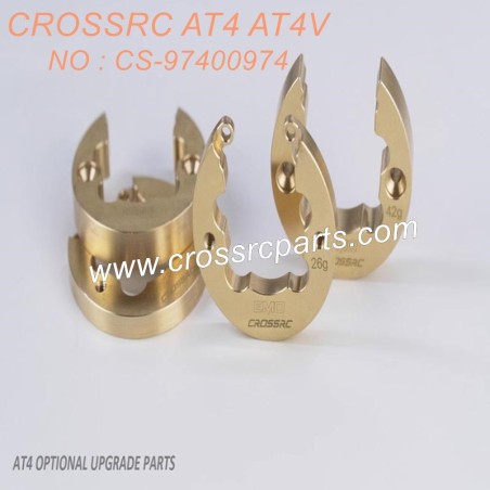 66-CROSSRC AT4AT4V Accessories CNC Copper Wheel Rim Counterweight CS-97400974-1