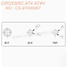 89-CROSSRC AT4AT4V accessories Strengthened door side deceleration input gear CS-97400967