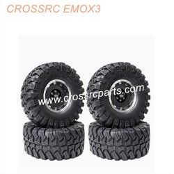 CROSSRC EMOX3 Big Tiger Parts 2.2-inch black mud wheel boot tire-2