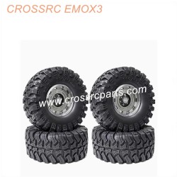 CROSSRC EMOX3 Big Tiger Parts 2.2-inch black mud wheel boot tire-3