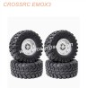 CROSSRC EMOX3 Big Tiger Parts 2.2-inch black mud wheel boot tire-4