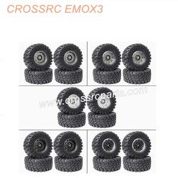 CROSSRC EMOX3 Big Tiger Parts 2.2-inch black mud wheel boot tire-5