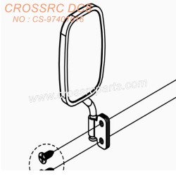 3-CROSSRC DC8 Accessories Rearview Mirror 217603 CS-97401016-1