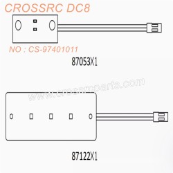 4-CROSSRC DC8 Accessories Interior Lighting Group 87122 87053 CS-97401011