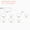 7-CROSSRC DC8 accessories Military truck model transparent window 648 CS-97400985