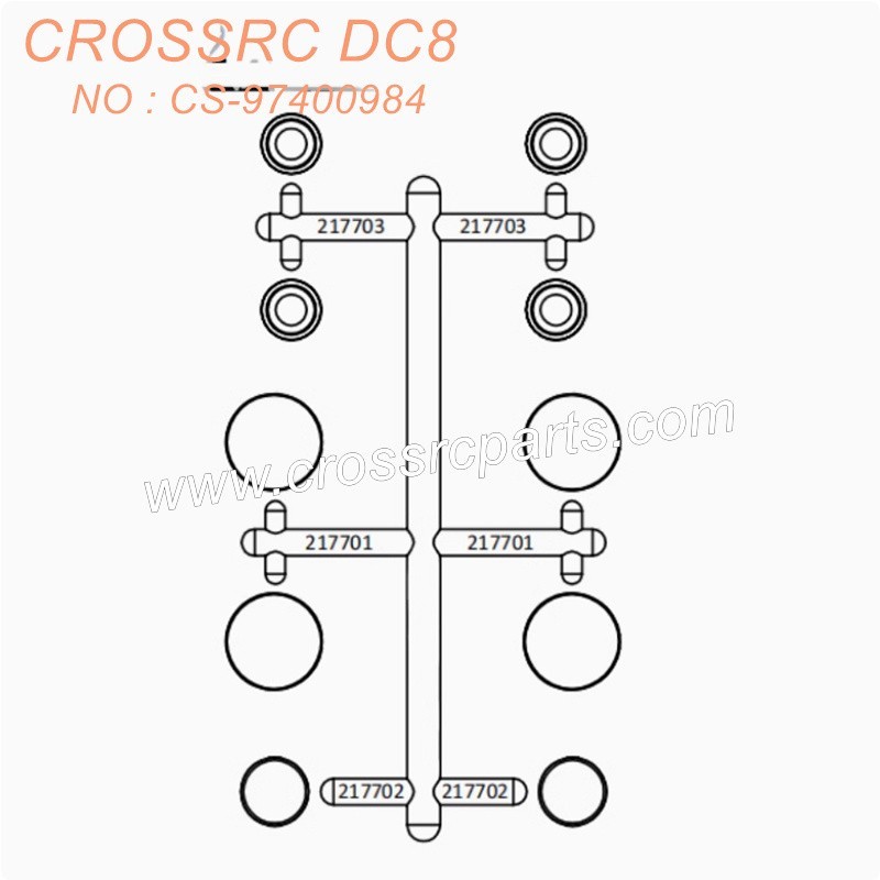 9-CROSSRC DC8 accessories Transparent light sheet 2177 CS-97400984-2