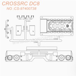 10-CROSSRC DC8 Accessories Front Bumper Kit 2134 CS-97400738