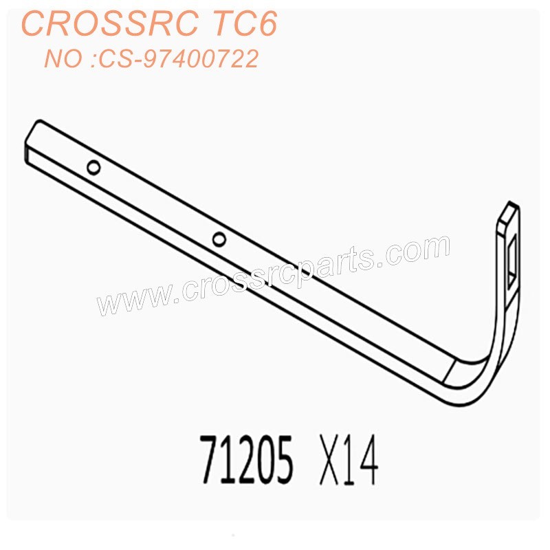 5-CROSSRC TC6 accessories tent pole assembly CS-97400722-1