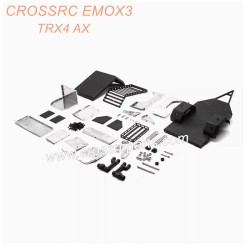 CROSSRC EMOX3 Big Tiger Parts TRX4 AX camping metal climbing car trailer-3