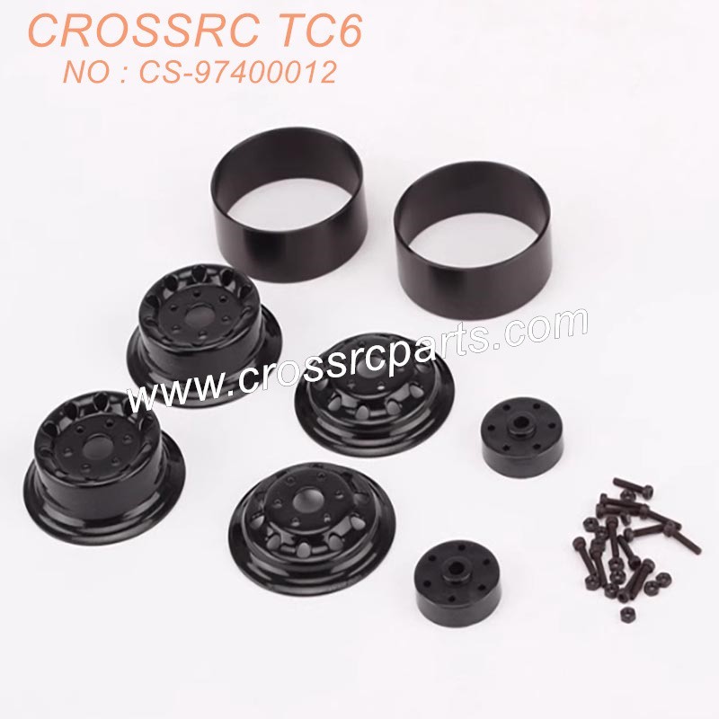 29-CROSSRC TC6 Accessories Metal clamp tire hub CS-97400012-W-2