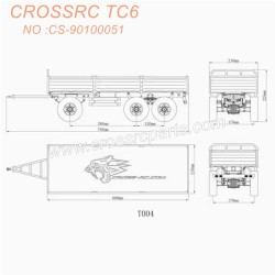 42-CROSSRC TC6 Accessories Full trailer KIT CS-90100051-3