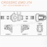 69-CROSSRC EMO JT4 parts, reinforced front and rear door axle, straight axle CS-97400968 69 70 71-4