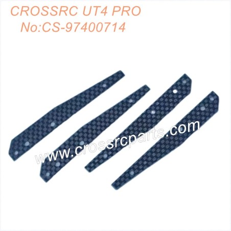 Crossrc UT4 Pro 1/7 RC Car Parts carbon fiber lower control arm reinforcement block CS-97400714