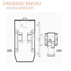 CROSSRC EMOX3 Big Tiger Parts Cargo Box Kit CS-97401221