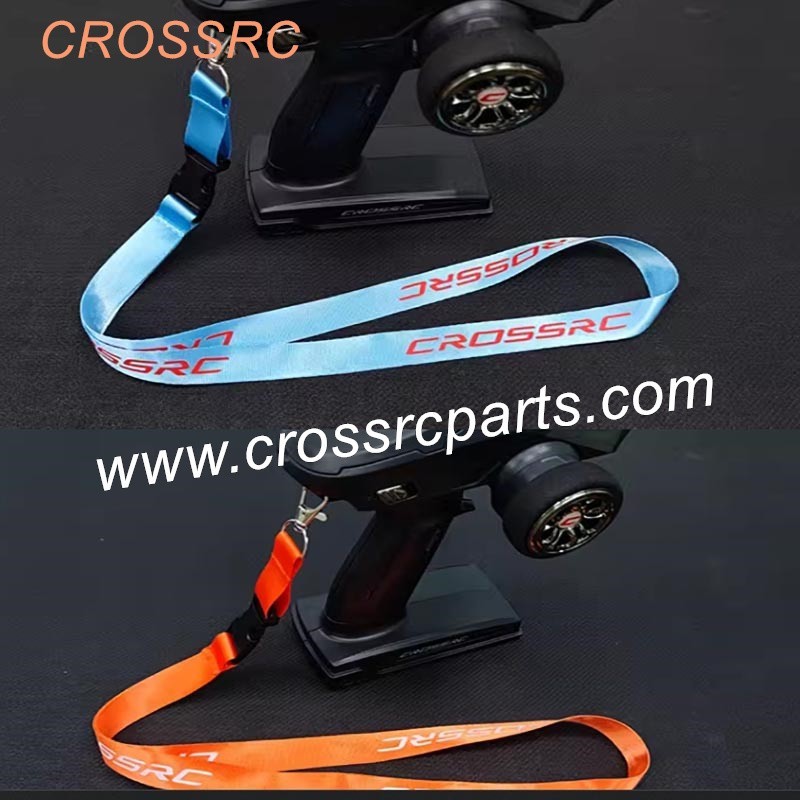 CROSSRC Remote Control Lanyard Outdoor Sports Hat Light Blue and Orange Lanyard Black And White Hat