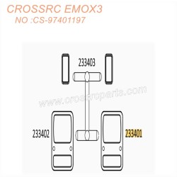 CROSSRC EMO X3 1/8 rock climbing car Parts light panel set CS-97401197