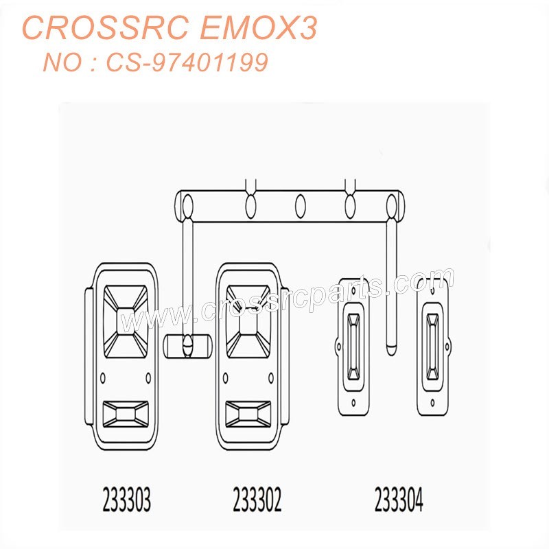 CROSSRC EMO X3 1/8 Rock Climbing Car Parts Light Cup CS-97401199