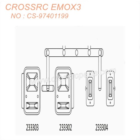 CROSSRC EMO X3 1/8 Rock Climbing Car Parts Light Cup CS-97401199