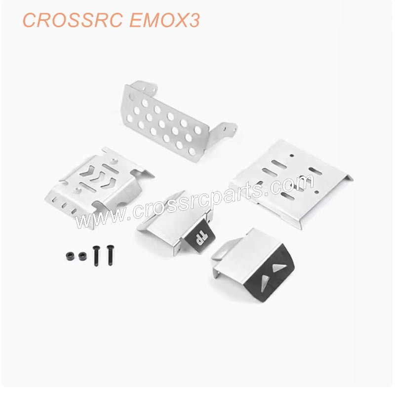 CROSSRC EMOX3 Big Tiger Parts  Metal Armor Chassis Armor